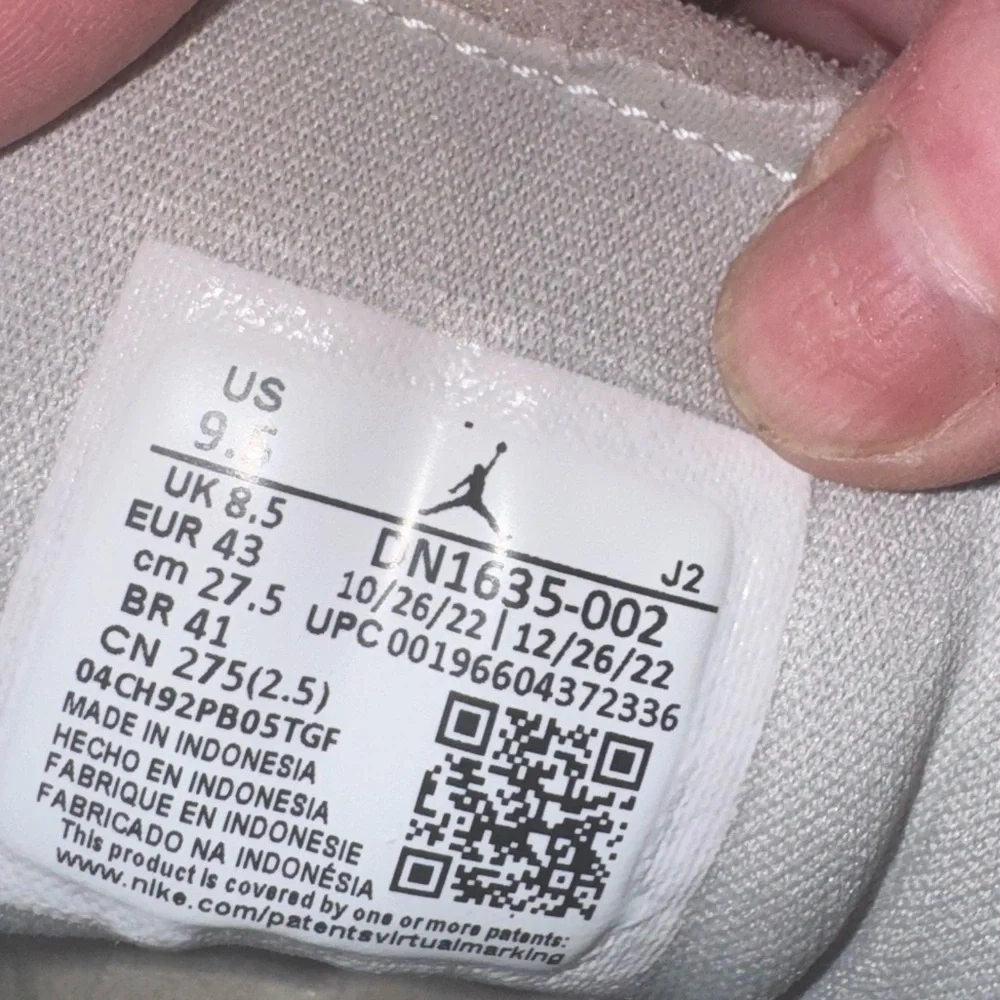 Jordan 1 Low SE Craft Inside Out Tech Grey men’s size 9.5 - Picture 6 of 10